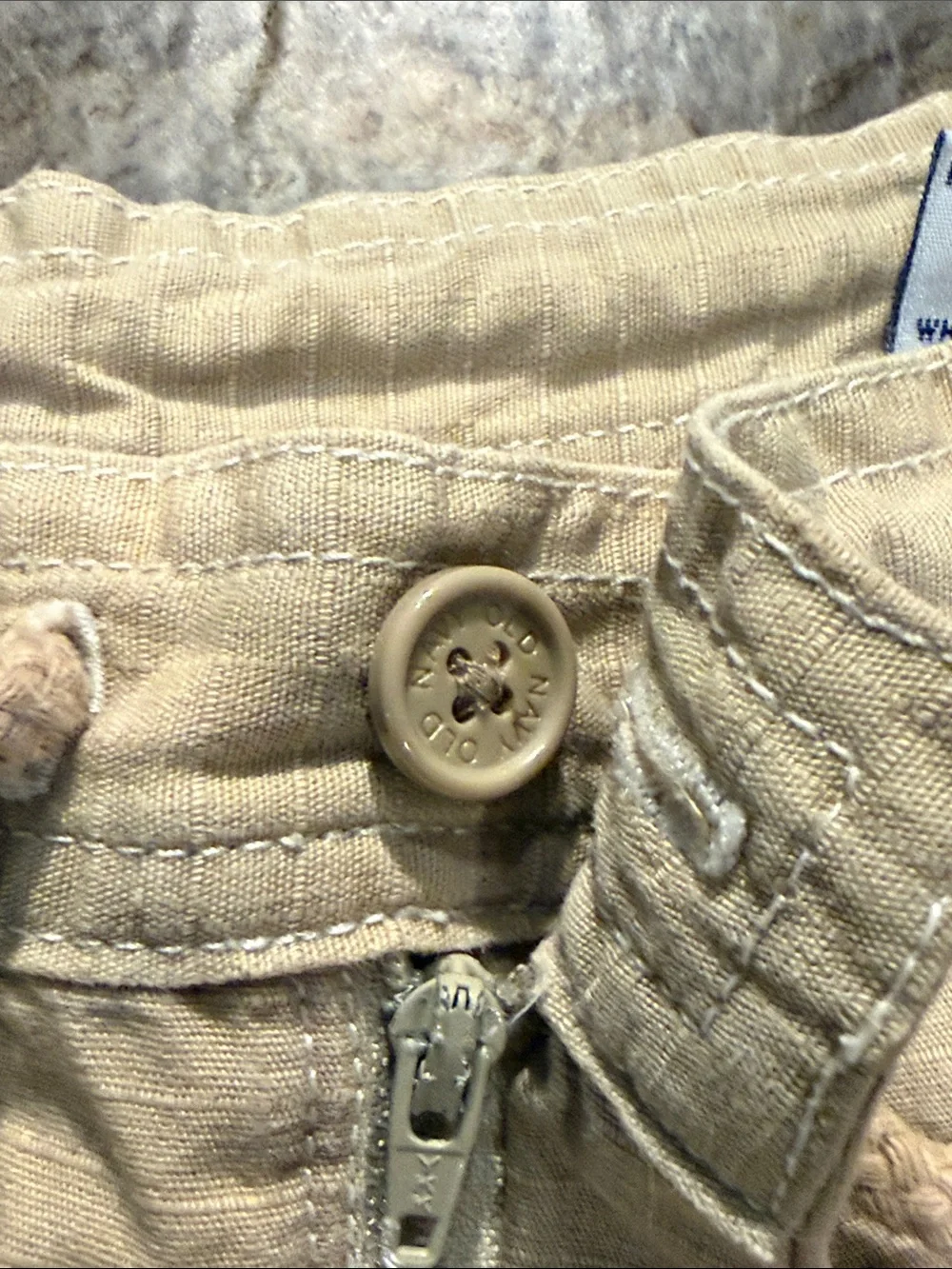 Casual Beige Drawstring Women’s Shorts size small